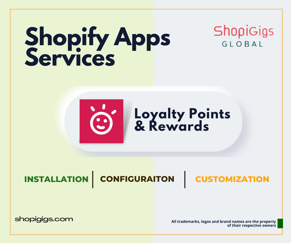 Glow Loyalty Points & Rewards App Setup Installation Configuration by shopigigs shopify experts