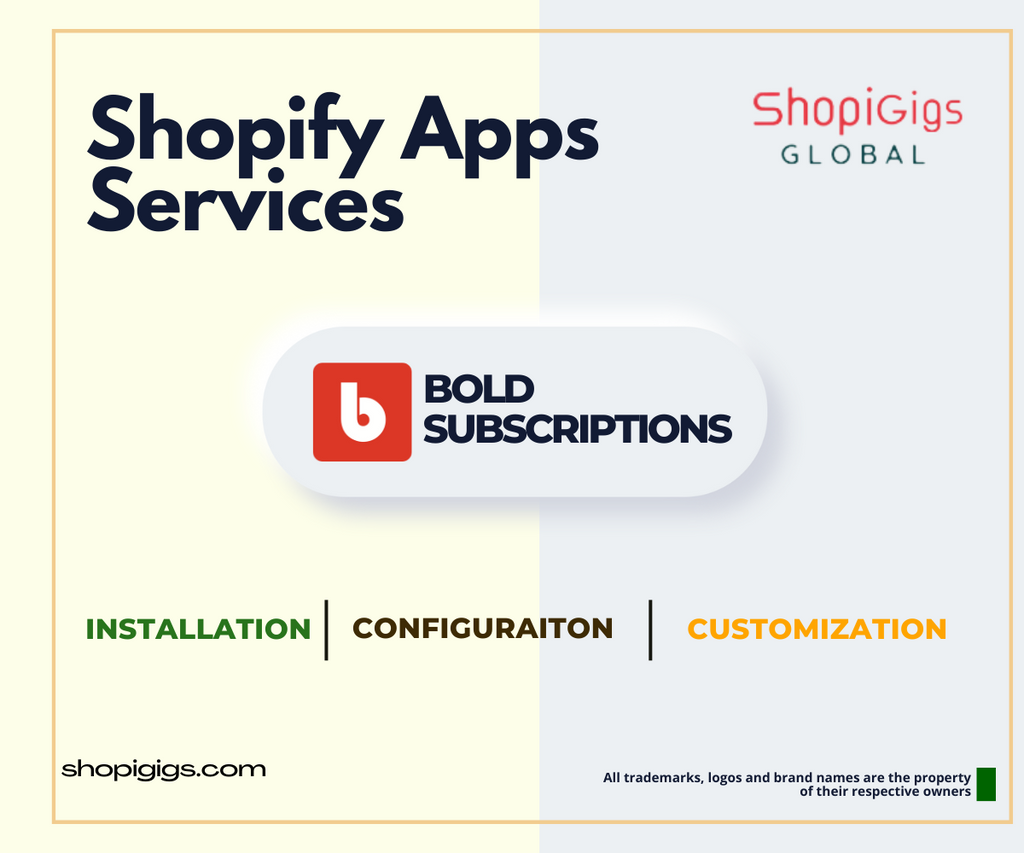 Shopify Subscription App Setup Installation Configuration shopigigs shopify agency