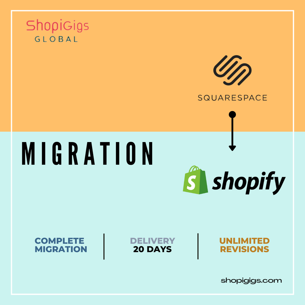 Shopigigs provides squarespace to shopify migration services - Our developers build wonderful online stores and beautiful shopify e-commerce websites from scratch. Shopify agency, transfer to shopify, shopify stores.shopi gig 100% Responsive