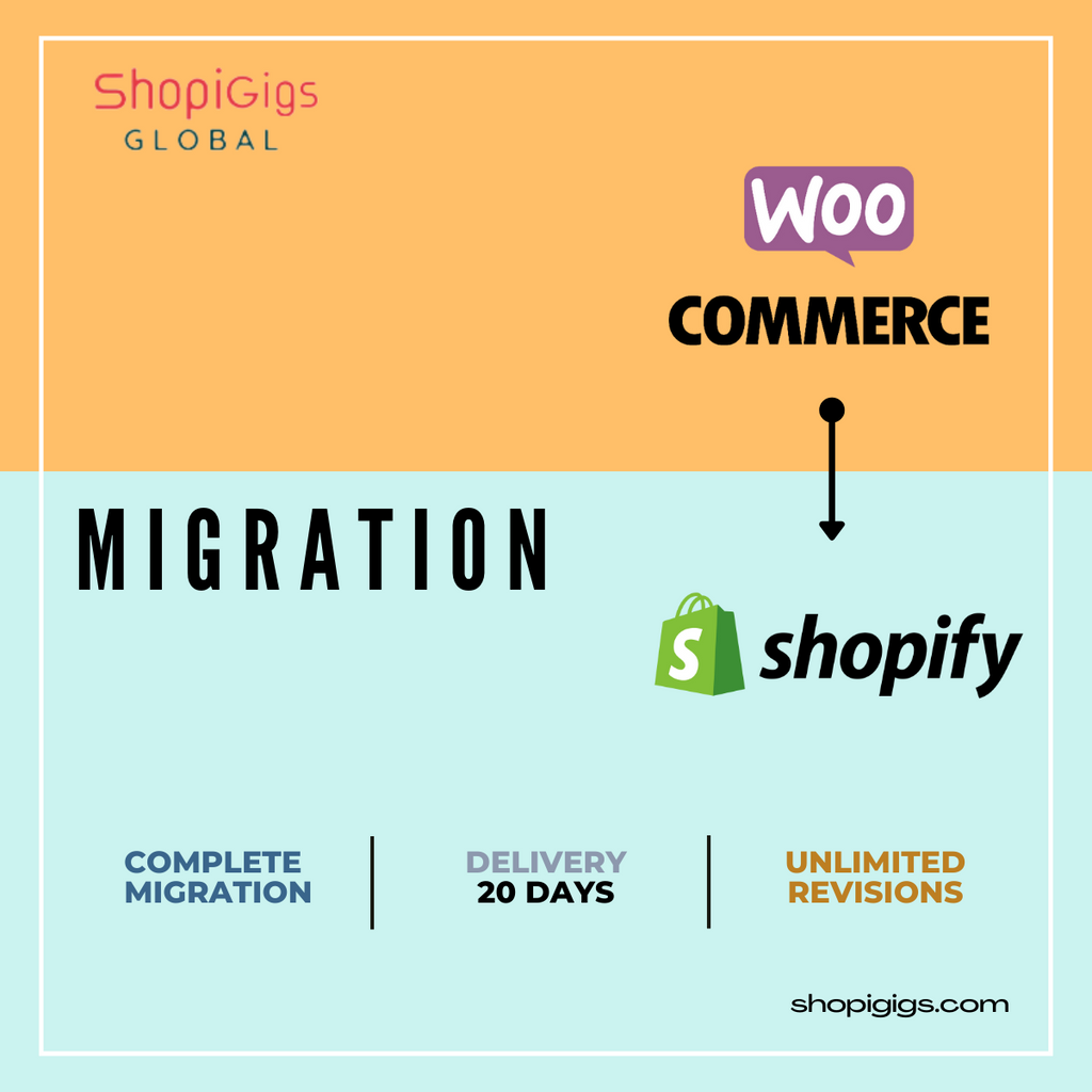 Shopigigs provides woocommerce to shopify migration services -  Our developers build wonderful online stores and beautiful shopify e-commerce websites from scratch. Shopify agency, transfer to shopify, shopify stores.shopi gig 100% Responsive