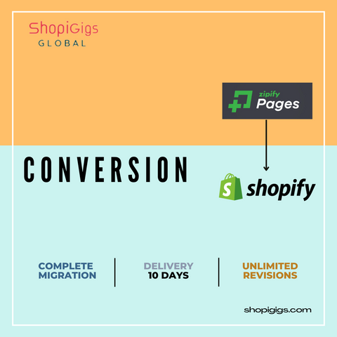 Shopigigs convert zipify design to shopify. Our developers build wonderful online stores and beautiful shopify e-commerce websites from scratch. Shopify agency, transfer to shopify, shopi gig shopify stores. 100% Responsive   