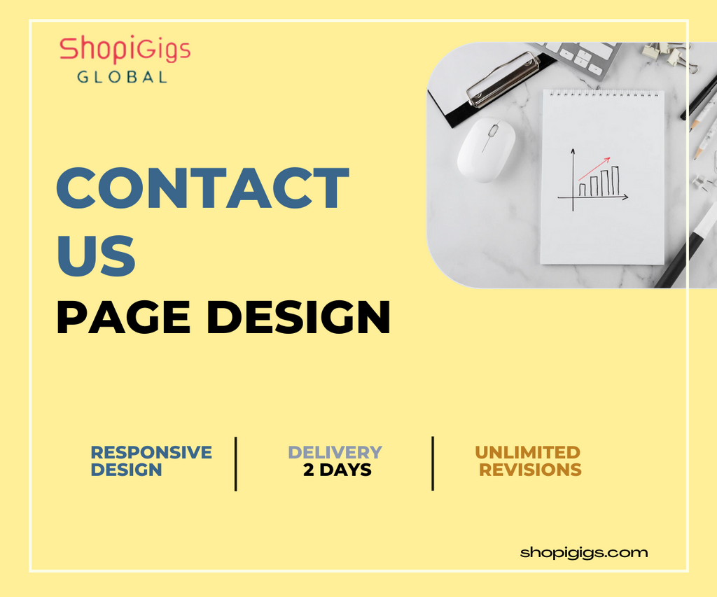 ✓ Shopify Contact Us Page As per selected design ✓ Color, Text and design modification ✓ Unlimited Revisions within 3 working days ✓ 100% Responsive designs on all modern screens