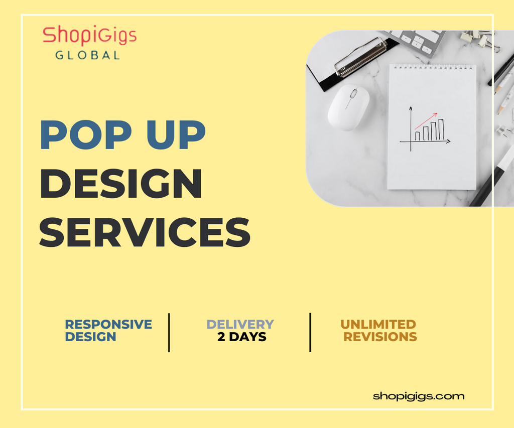 Bring your brand's visual identity to life with a custom Shopify pop-up design. Our experts will provide you with a modern design for maximum customer impact, helping you engage with shoppers and achieve your goals.